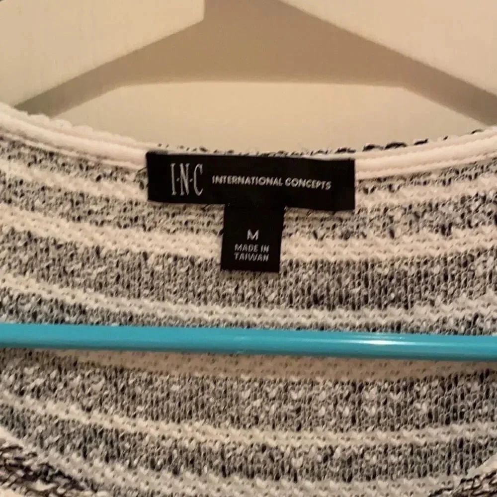 INC Frilly striped tank M - Picture 2 of 2